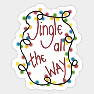 Jingle all the way Sticker